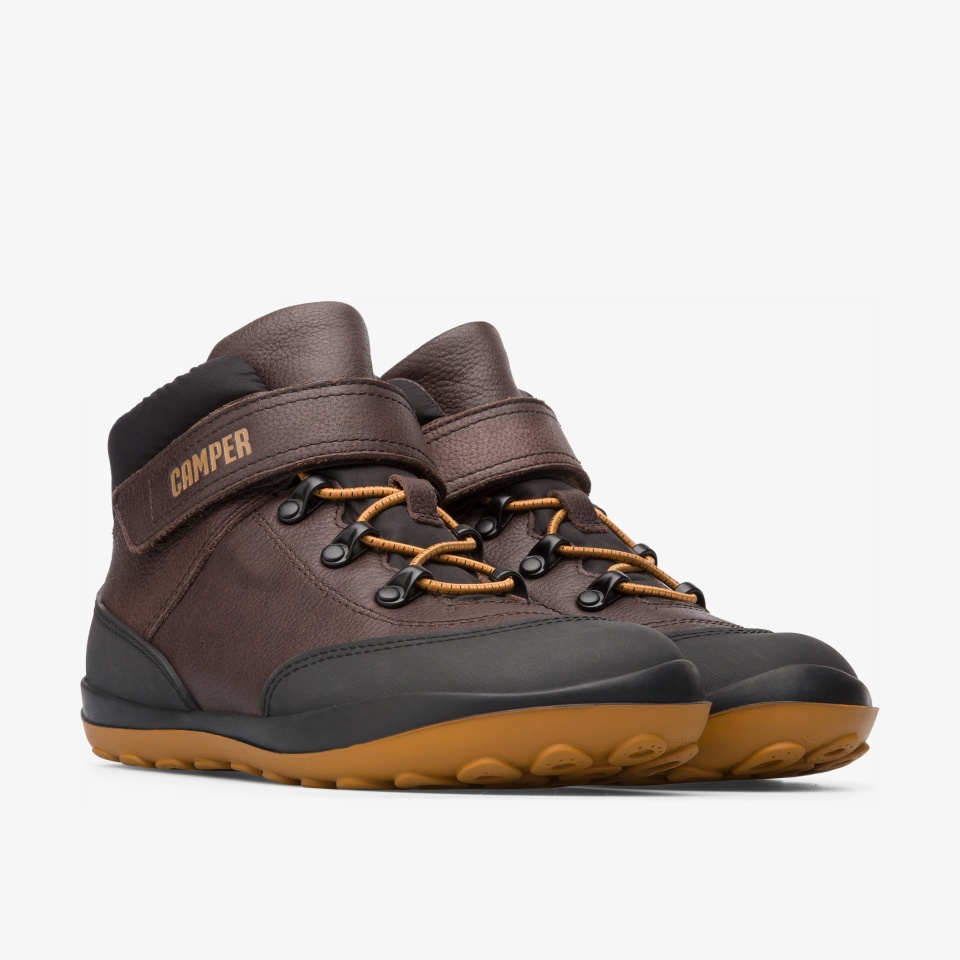 Camper Peu Pista Brown - Camper Boys Boots ||3817-UESFQ||